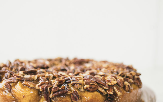 Pumpkin Sticky Nut Rolls