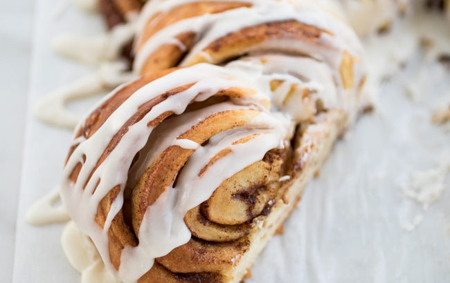 Tea Ring with Eggnog Glaze